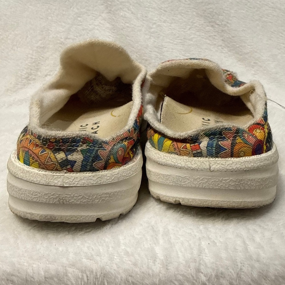 Vionic Beach 11 Slip On Shoes Multicolor Mandala Floral Boho Summer Psychedelic - Picture 6 of 8
